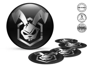 Domed Stickers High-Gloss Gravitational Surge